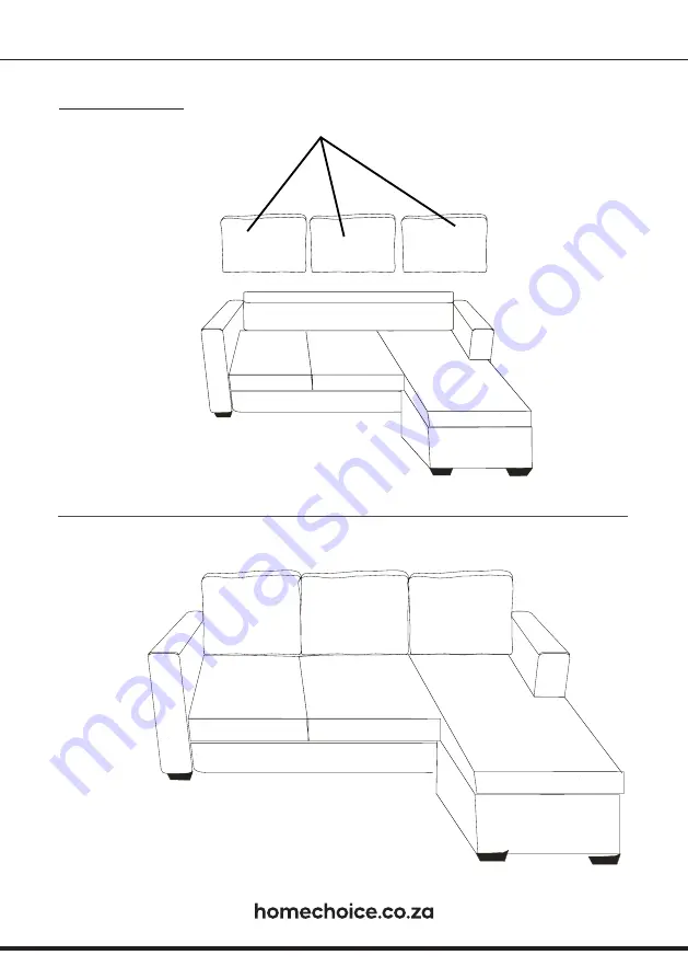 homechoice Jackson L-Shaped Sofa Assembly Instruction Download Page 4