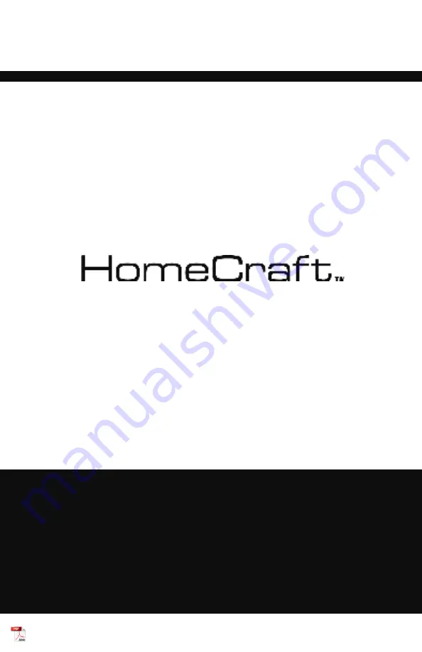 Homecraft HCDCM5SB Instruction Manual Download Page 1