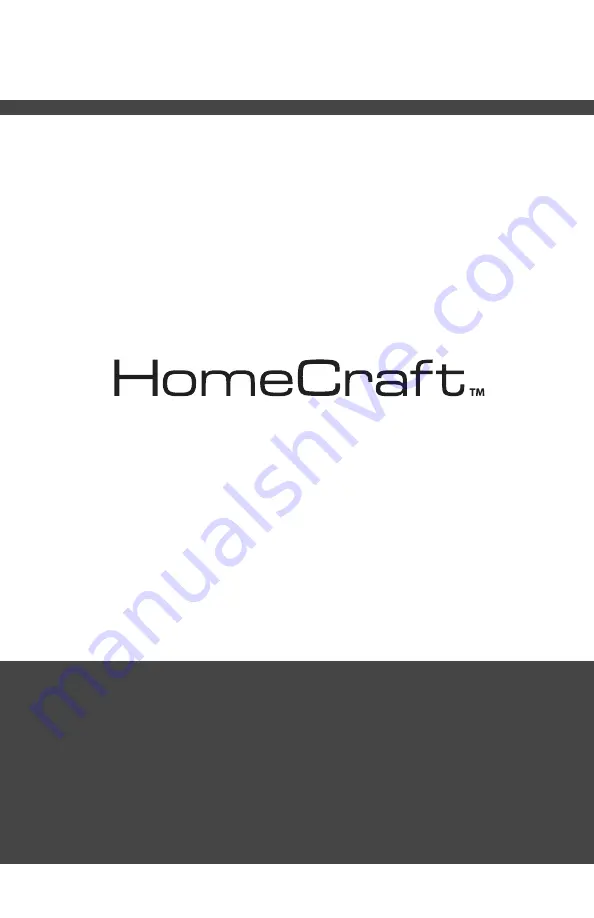 Homecraft LSB3 Instruction Manual Download Page 1