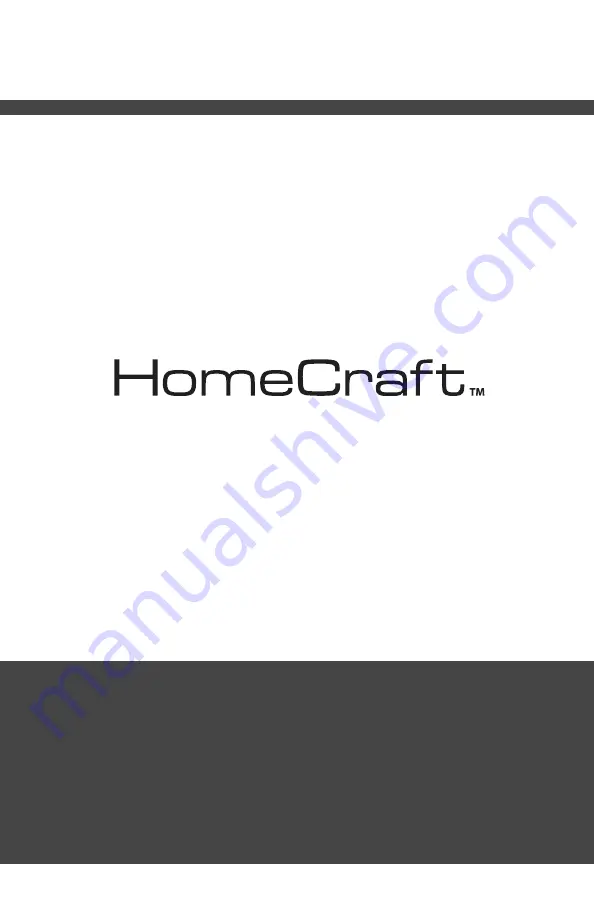 Homecraft WC12BK Instructions Manual Download Page 1