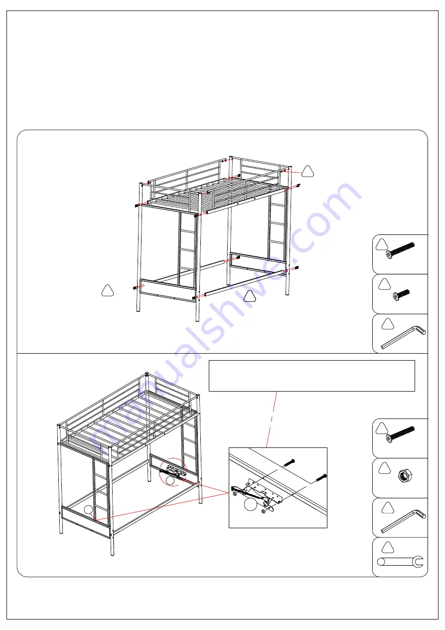 HOMEDEPOT FUTON Assembly Instructions Manual Download Page 5