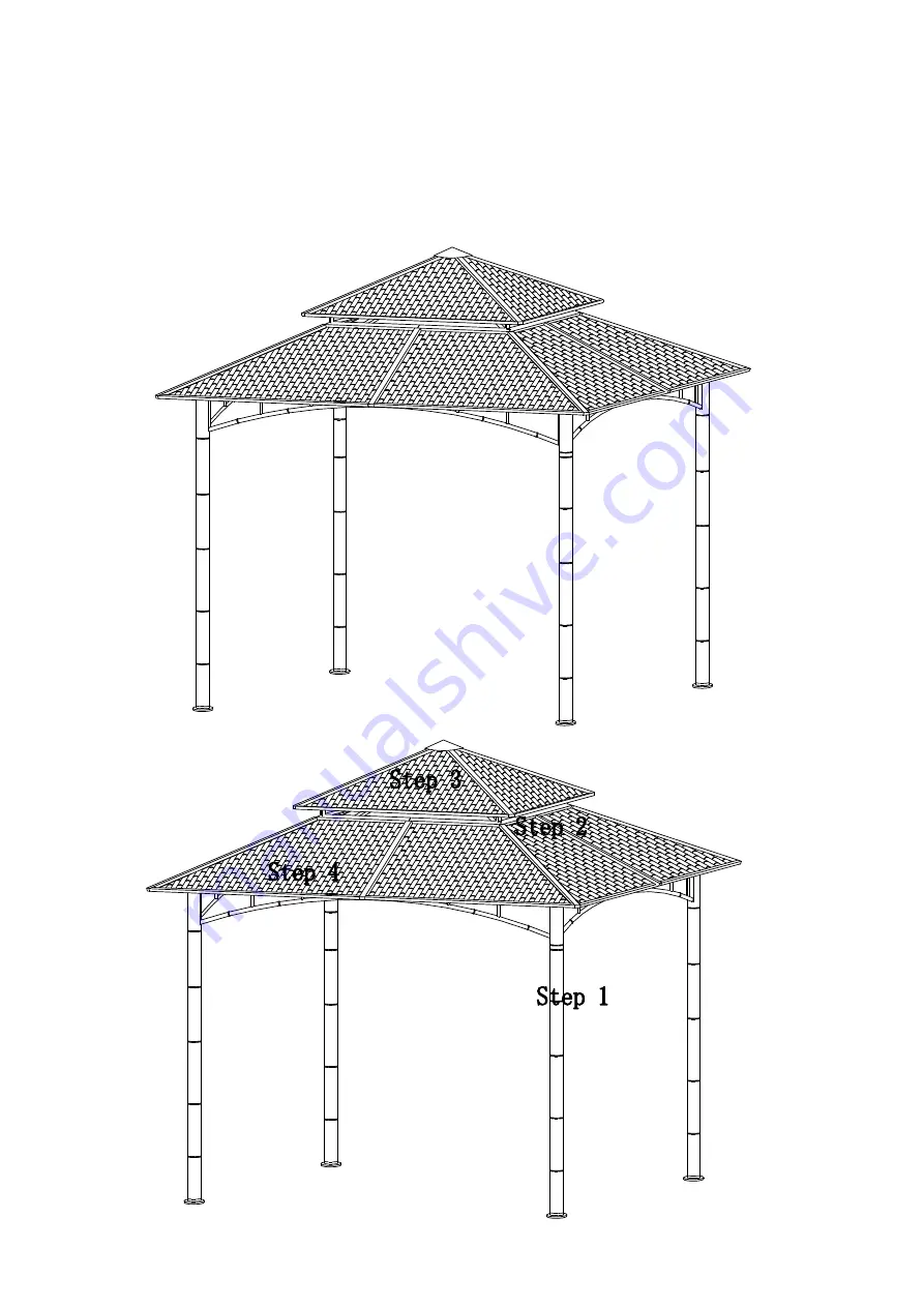 HOMEDEPOT L-GZ636PST-B Assembly Instruction Manual Download Page 1