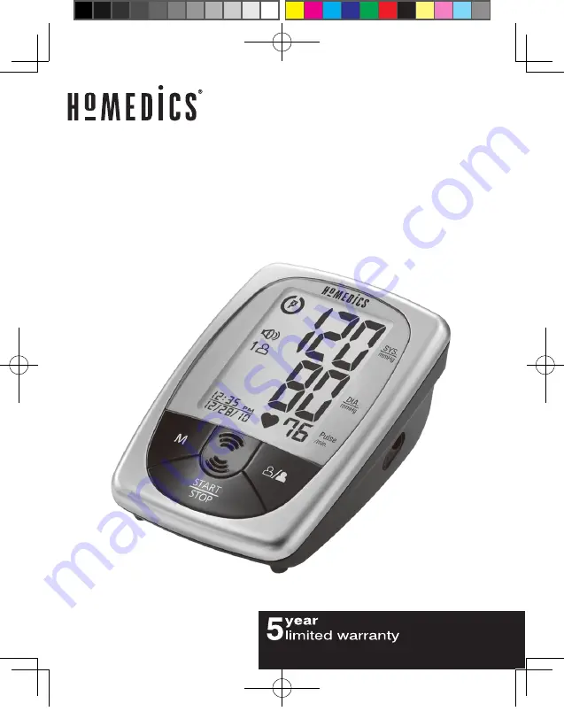 HoMedics BPA-260 Manual Download Page 2