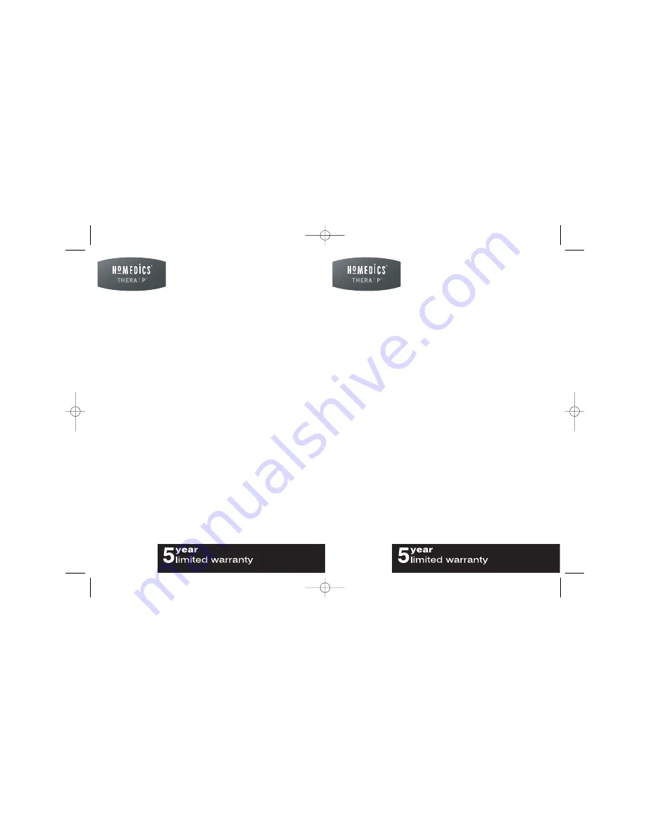 HoMedics BPW-101 Manual Download Page 19