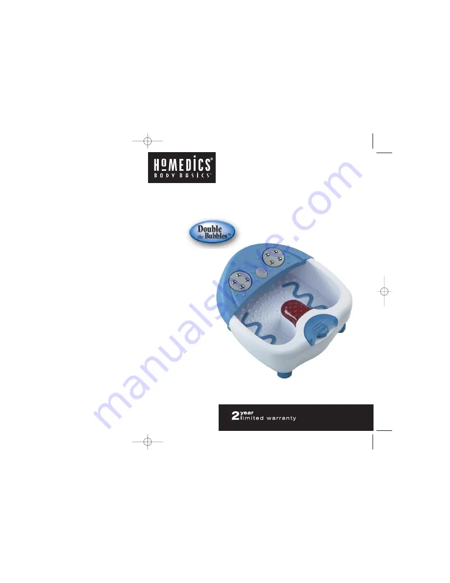 HoMedics FootREJUVENATOR FR-500 Instruction Manual And  Warranty Information Download Page 1