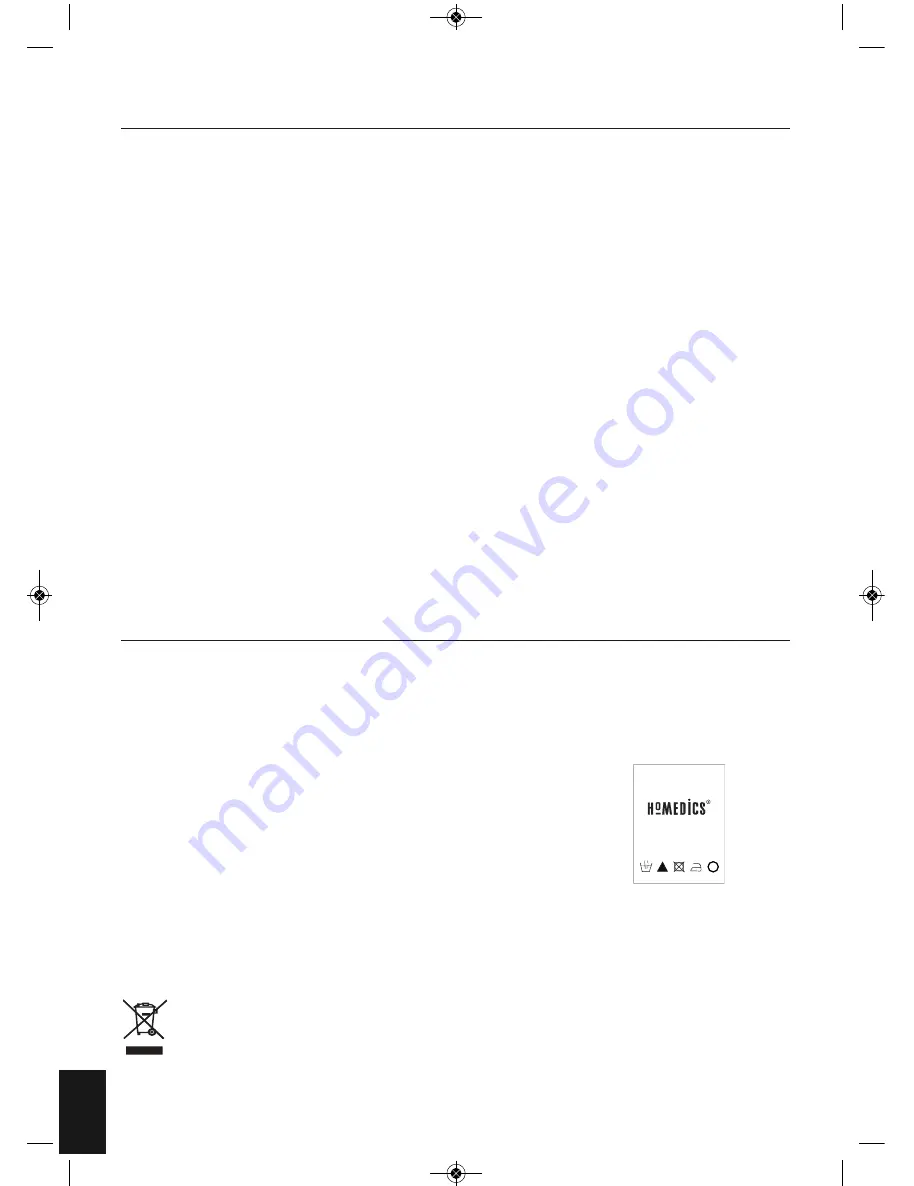 HoMedics NMS-250-EU Instruction Manual Download Page 10