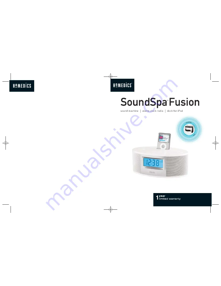 HoMedics SoundSpa Fusion Скачать руководство пользователя страница 1