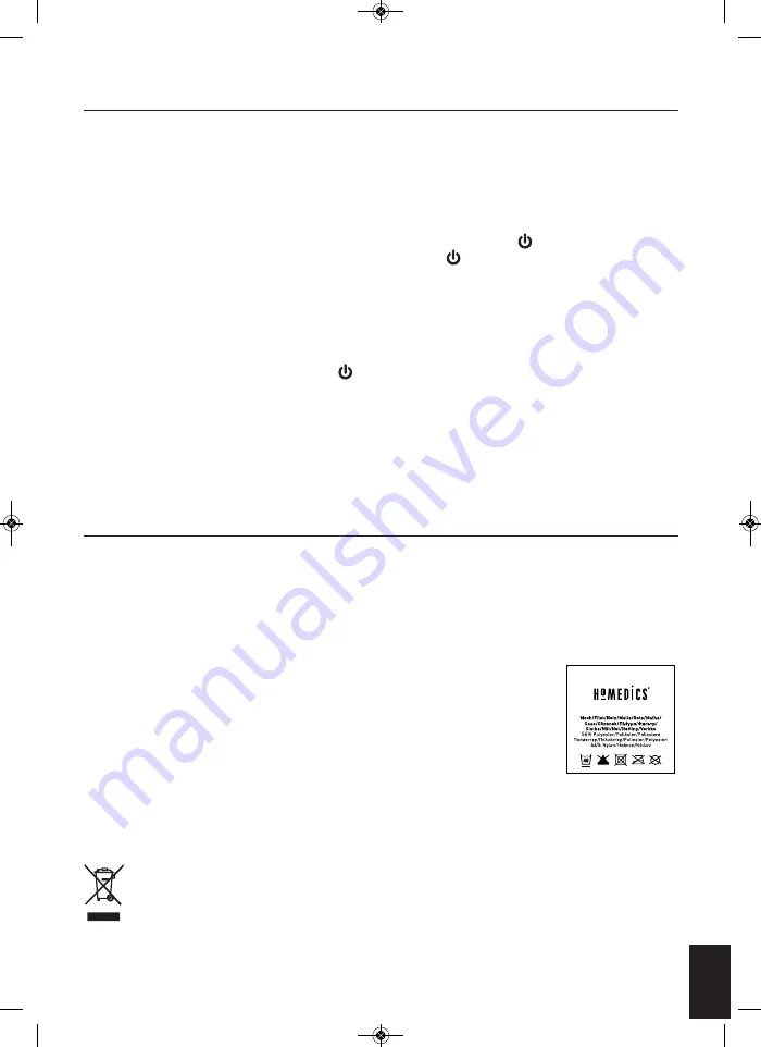 HoMedics Technogel FM-SGAH-GB Instruction Manual Download Page 13