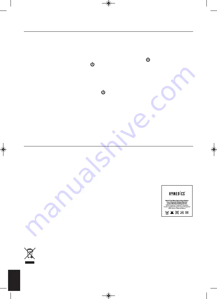 HoMedics Technogel FM-SGAH-GB Instruction Manual Download Page 22