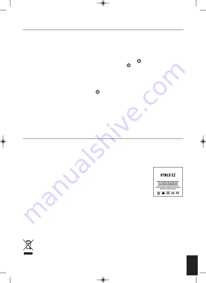 HoMedics Technogel FM-SGAH-GB Instruction Manual Download Page 37