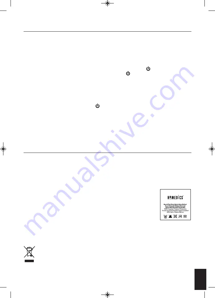 HoMedics Technogel FMS-GAH-EU Instruction Manual Download Page 13