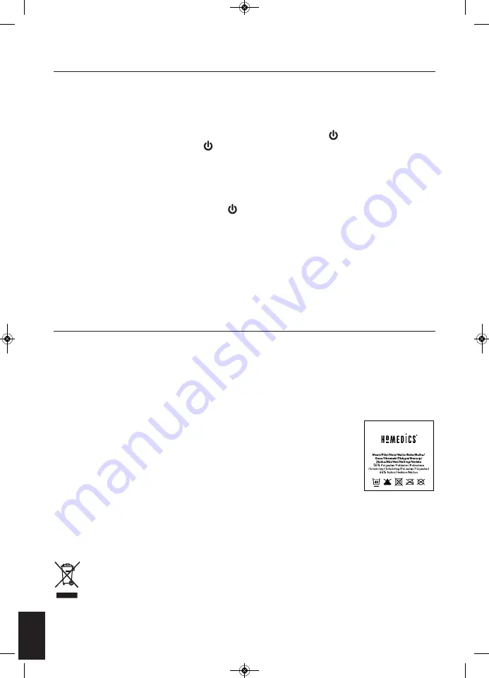 HoMedics Technogel FMS-GAH-EU Instruction Manual Download Page 22