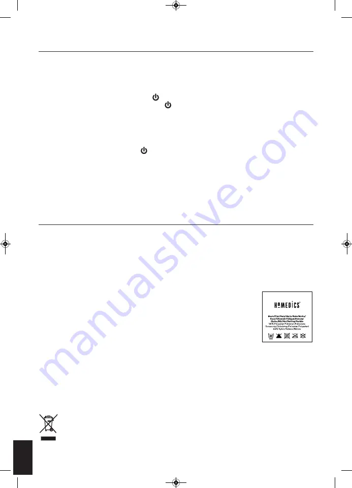 HoMedics Technogel FMS-GAH-EU Instruction Manual Download Page 46