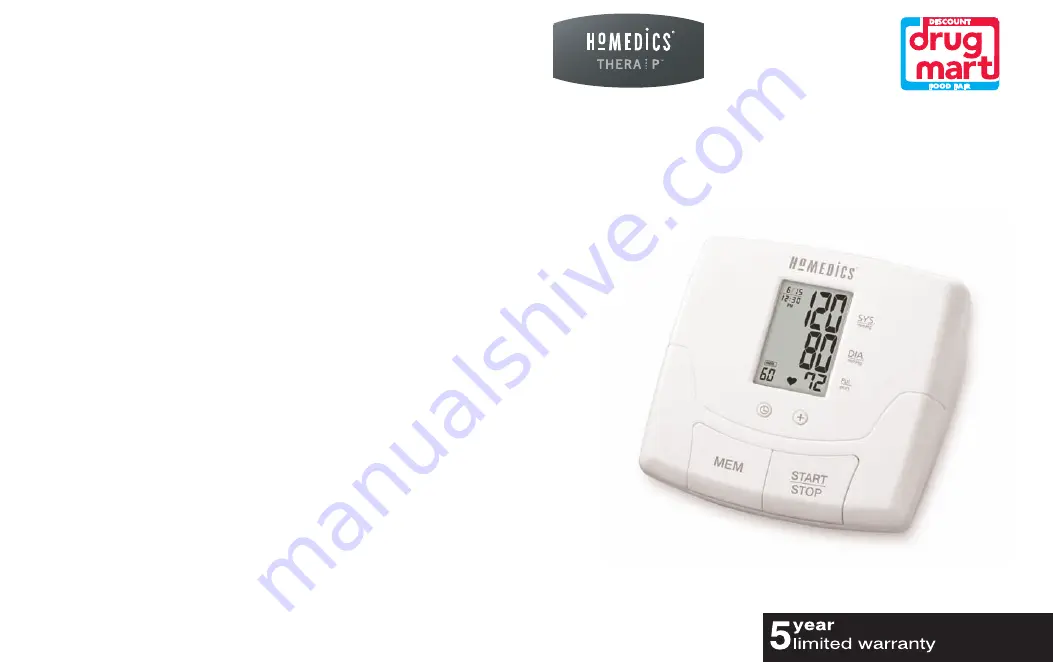 HoMedics THERA P BPS-051DDM Скачать руководство пользователя страница 1