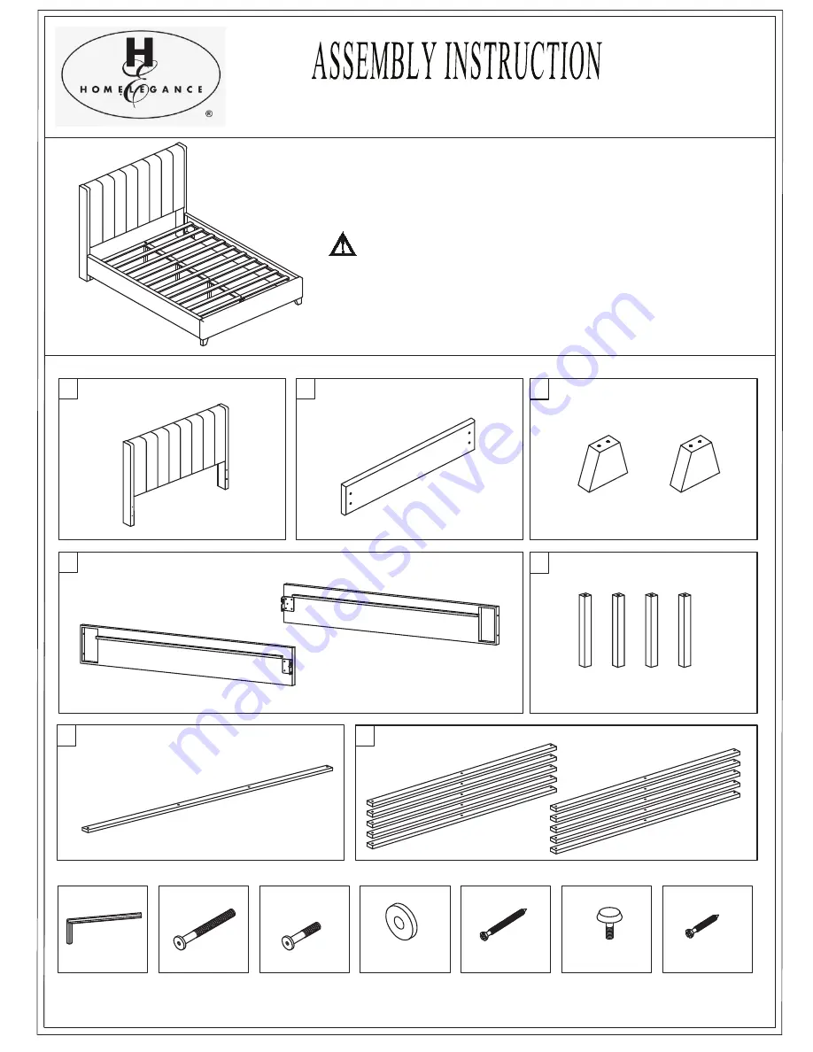 Homelegance 1570GYK -3EK Assembly Instruction Download Page 1