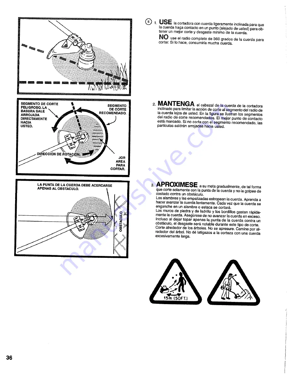 Homelite HBC-38 Owner'S Manual Download Page 36