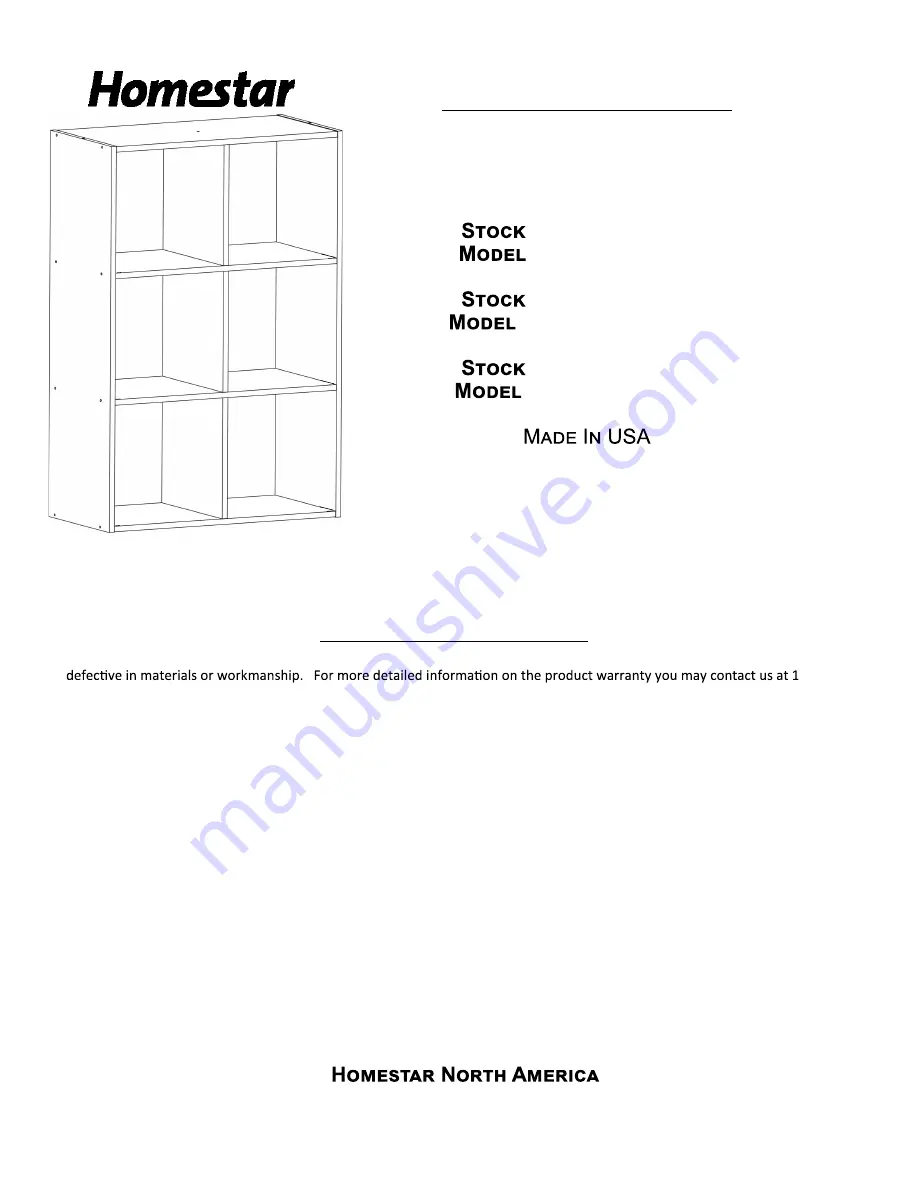 Homestar 108695A Assembly Instructions Manual Download Page 8