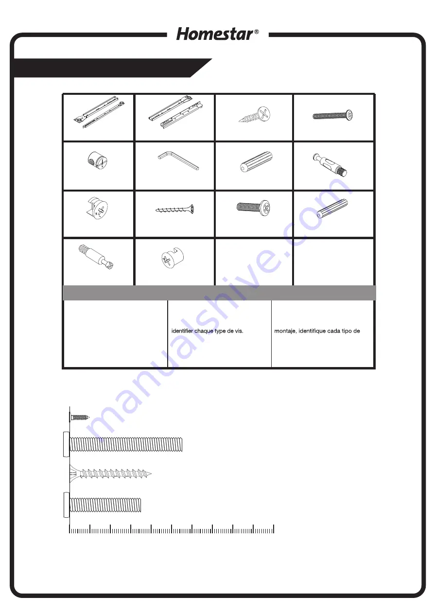 Homestar Z1430257 Assembly Instructions Manual Download Page 3