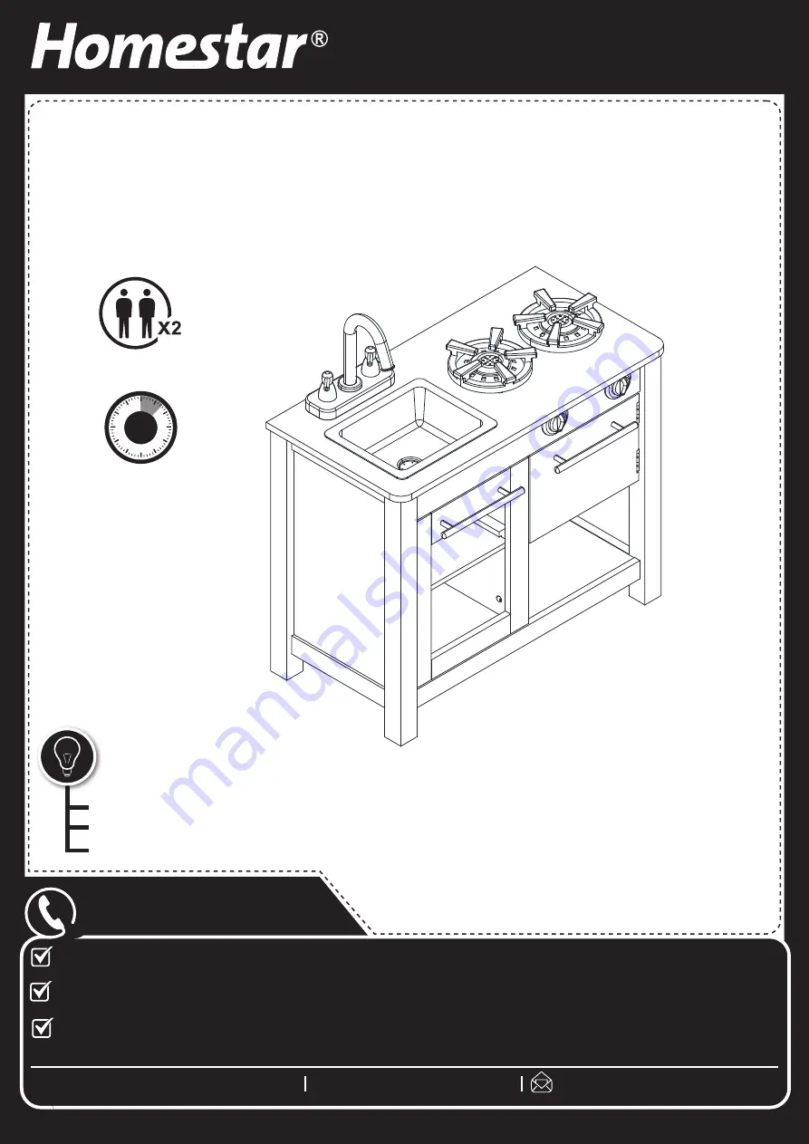 Homestar Z1710158 Assembly Instructions Manual Download Page 1