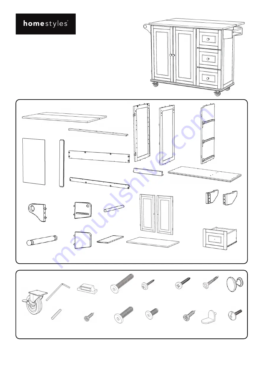 Homestyles 4511-95 Assembly Instructions Manual Download Page 1