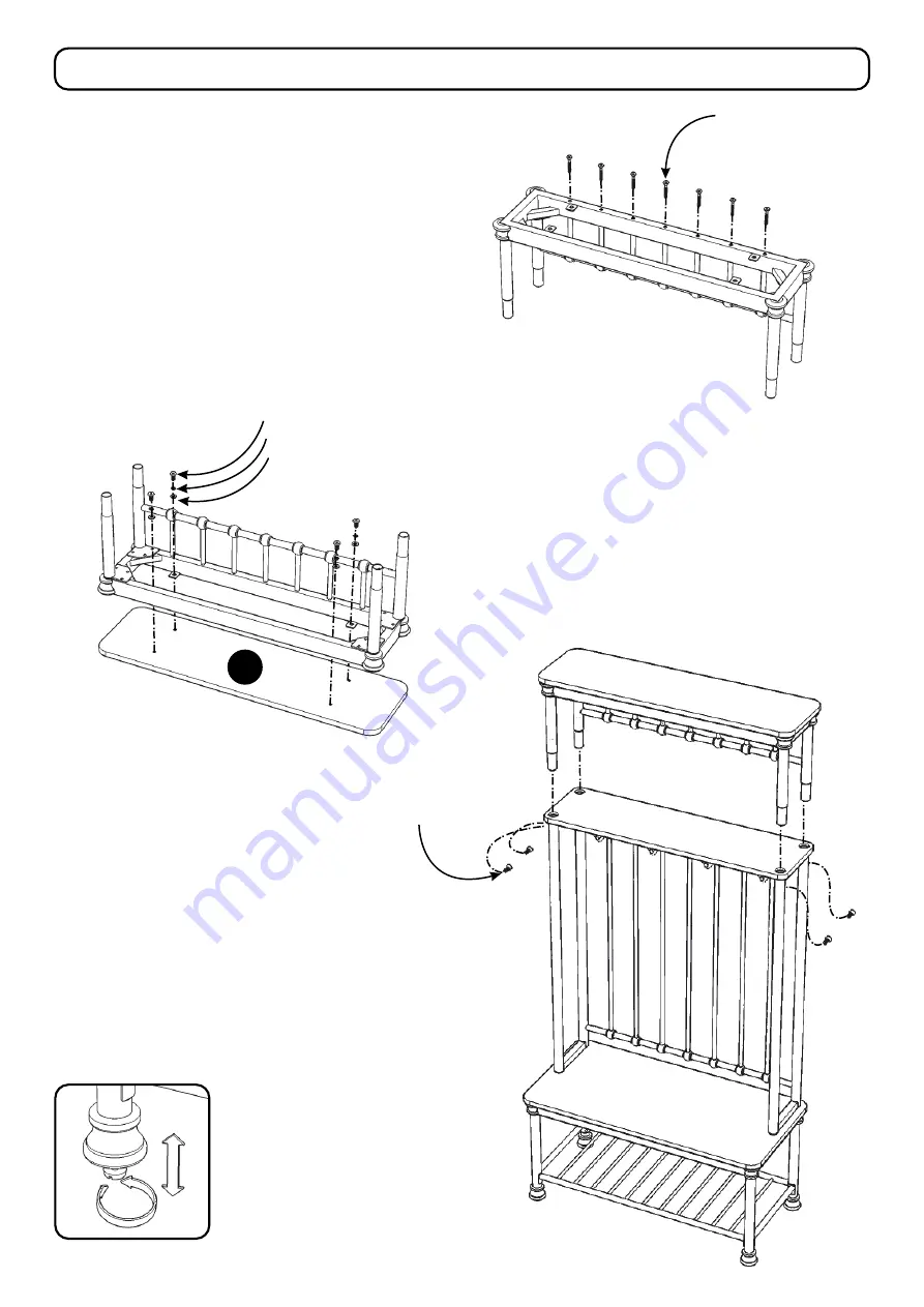 Homestyles Hall Tree 20050640049 Скачать руководство пользователя страница 6