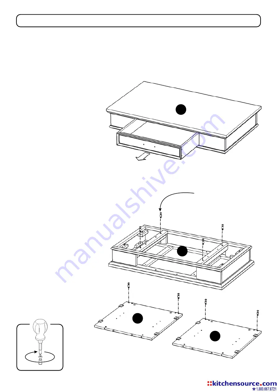 Homestyles Kitchen Island 20 05523 0931 Manual Download Page 2