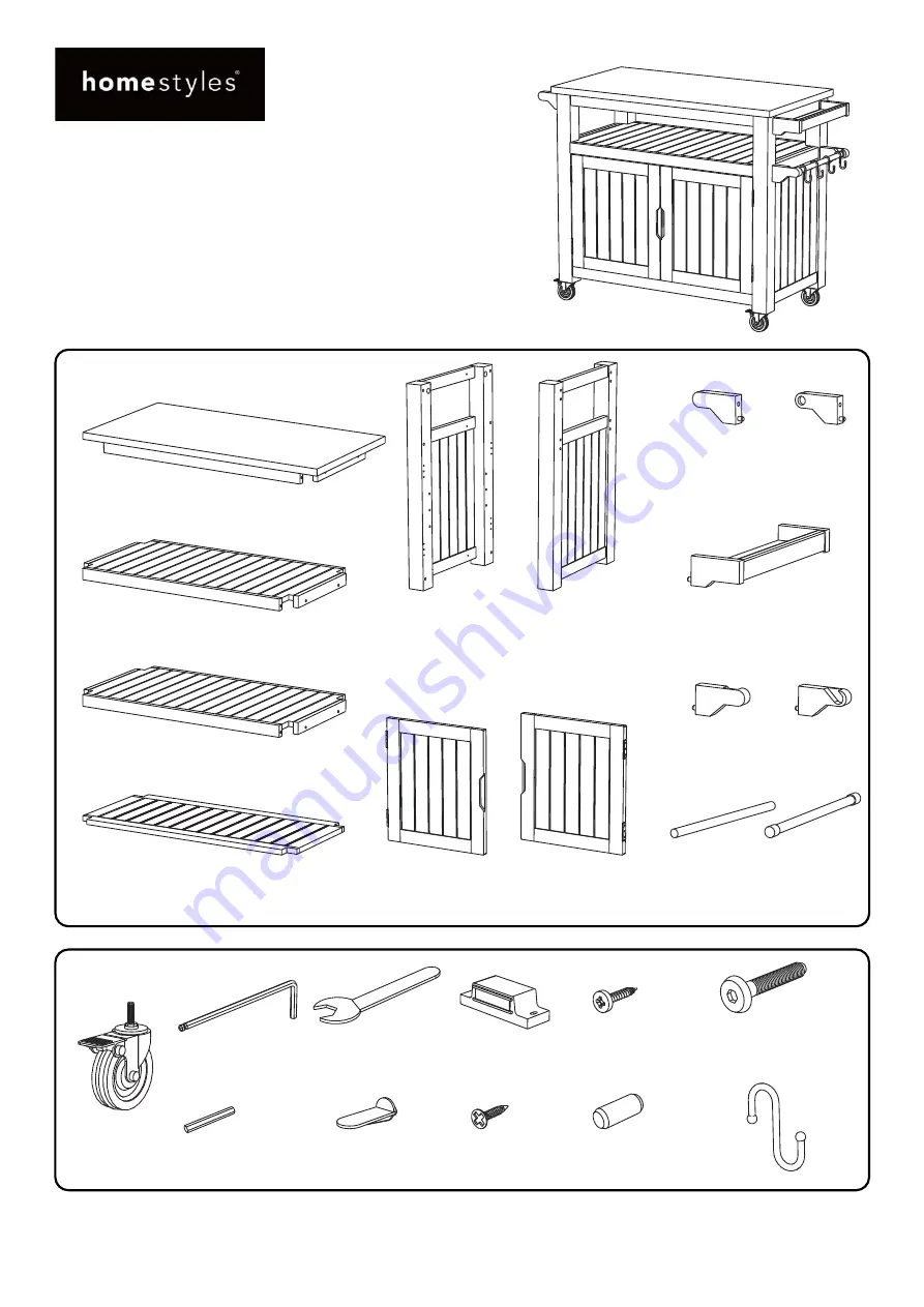 Homestyles OutdoorPatio 5663-95 Quick Start Manual Download Page 1