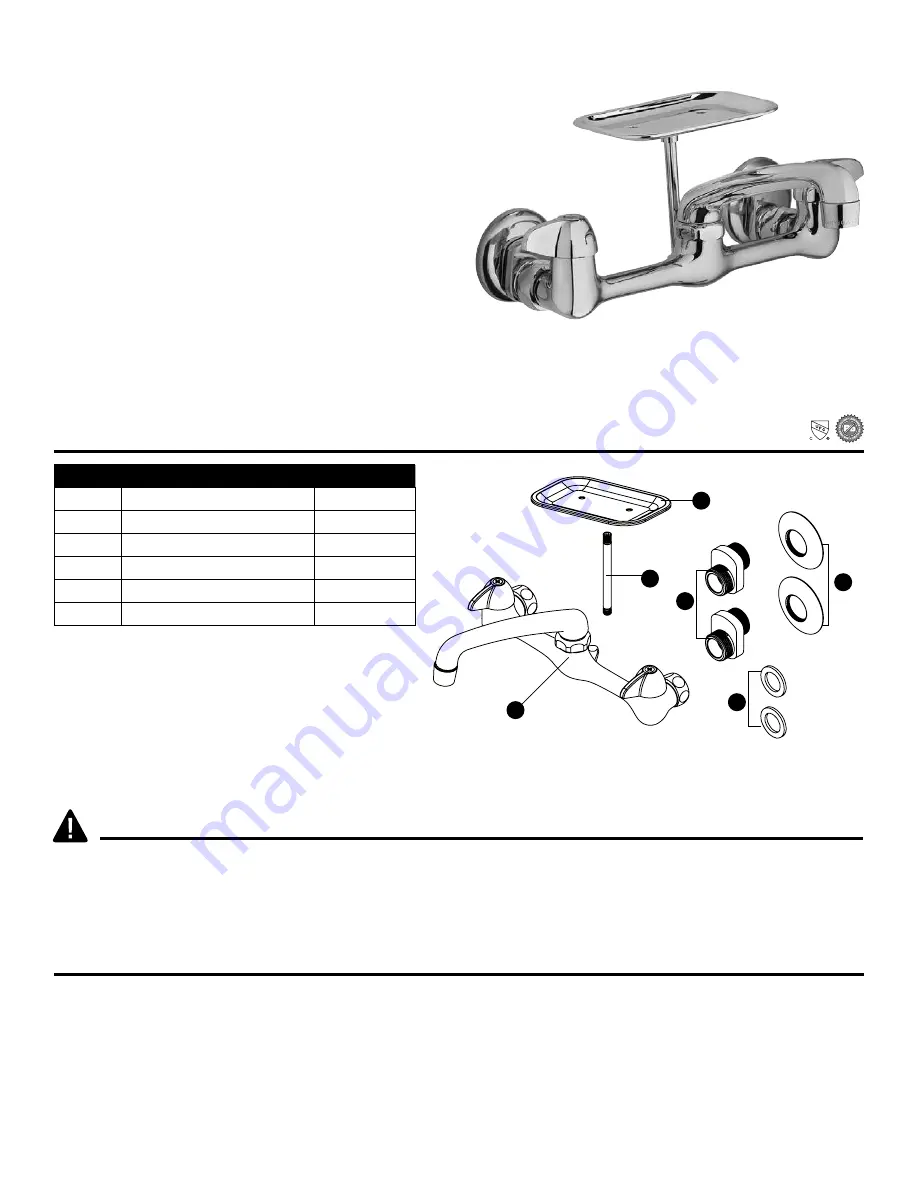 Homewerks Worldwide 3190-41-CH-BC-Z Manual Download Page 1