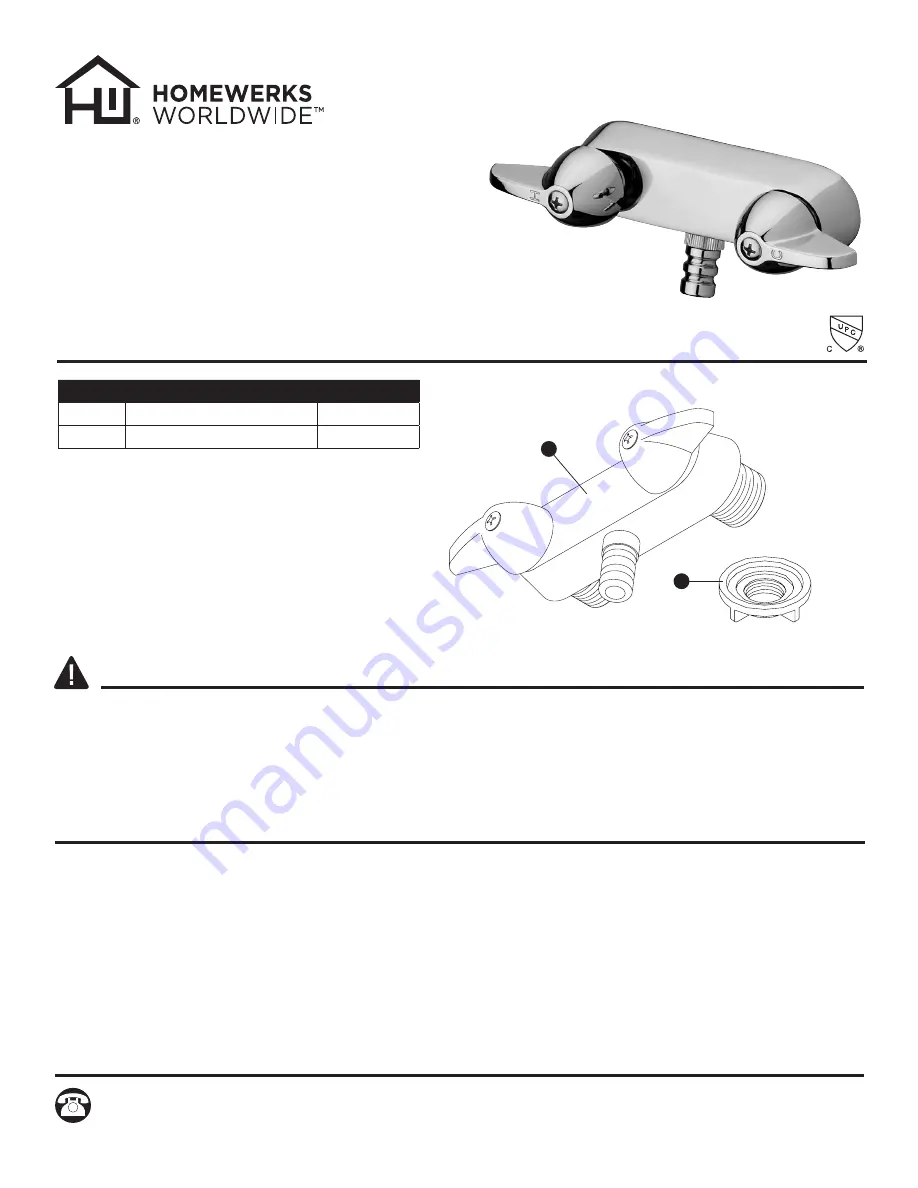 Homewerks Worldwide 3220-40-CH-B Manual Download Page 4