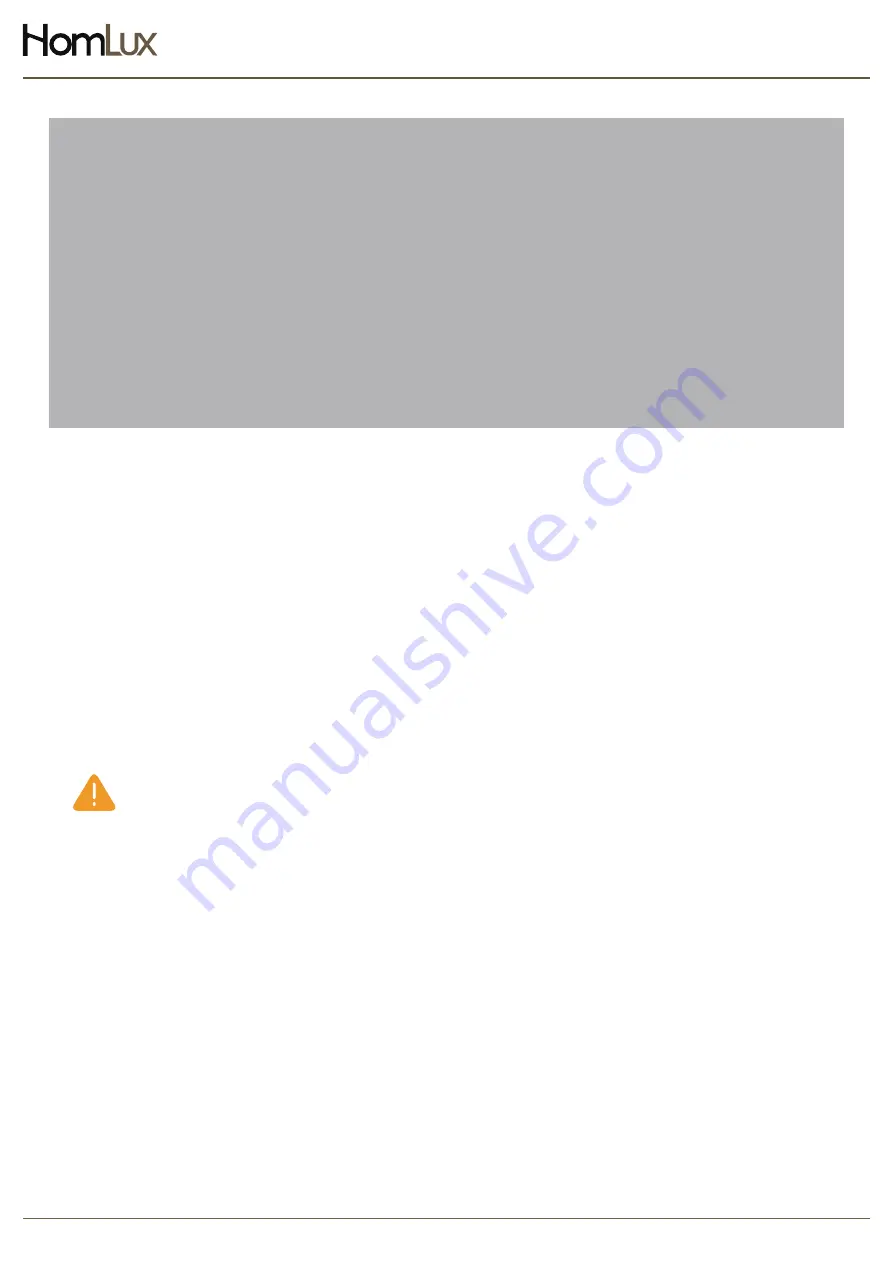 HomLux 6D6900440C Installation Manual Download Page 2