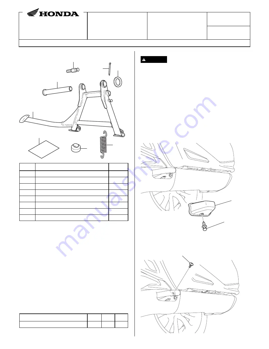 Honda 08M71-MKC-A00 Installation Instructions Download Page 1