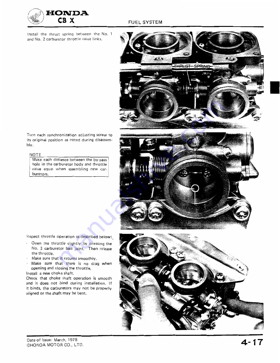 Honda 1979 CBX Shop Manual Download Page 66