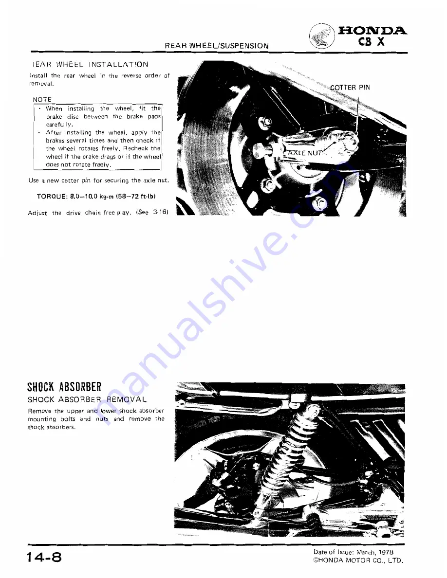 Honda 1979 CBX Shop Manual Download Page 222