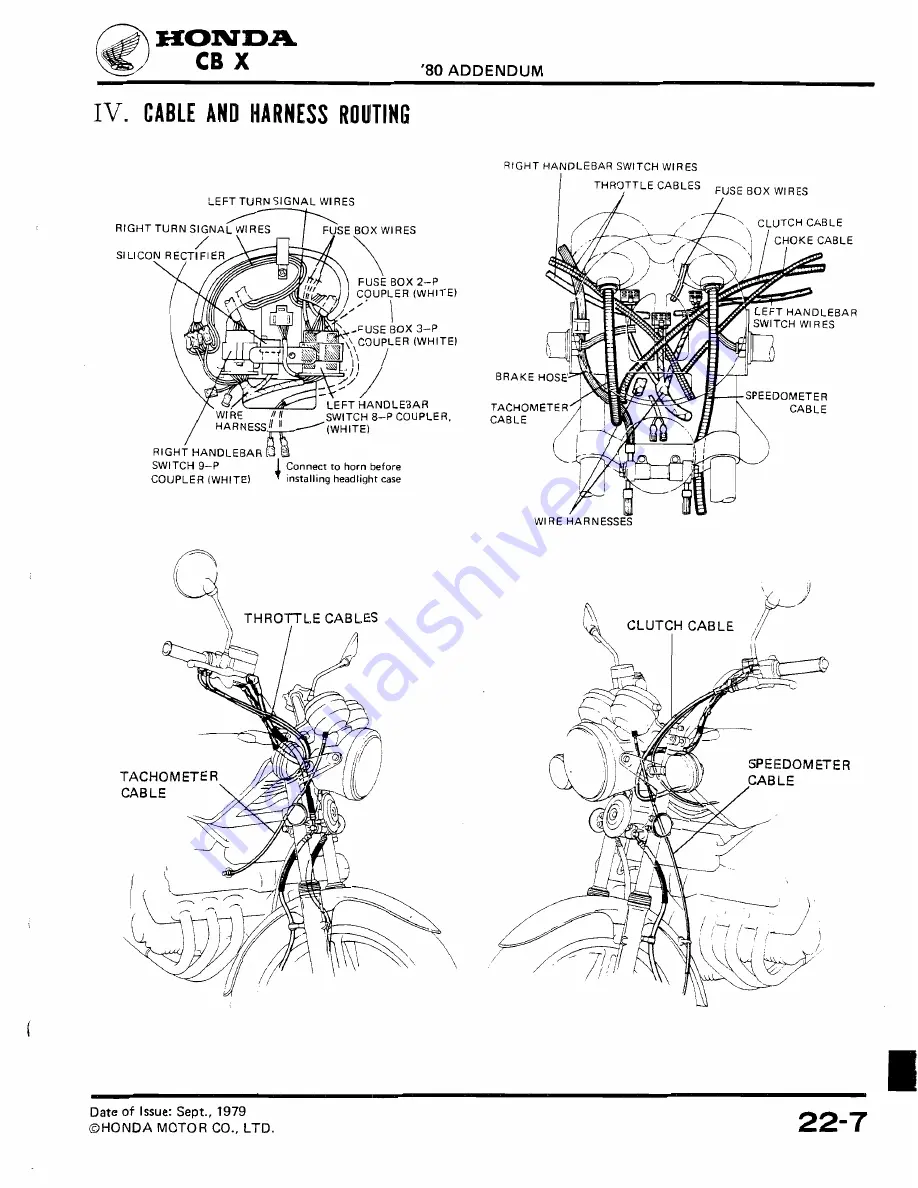Honda 1979 CBX Скачать руководство пользователя страница 292