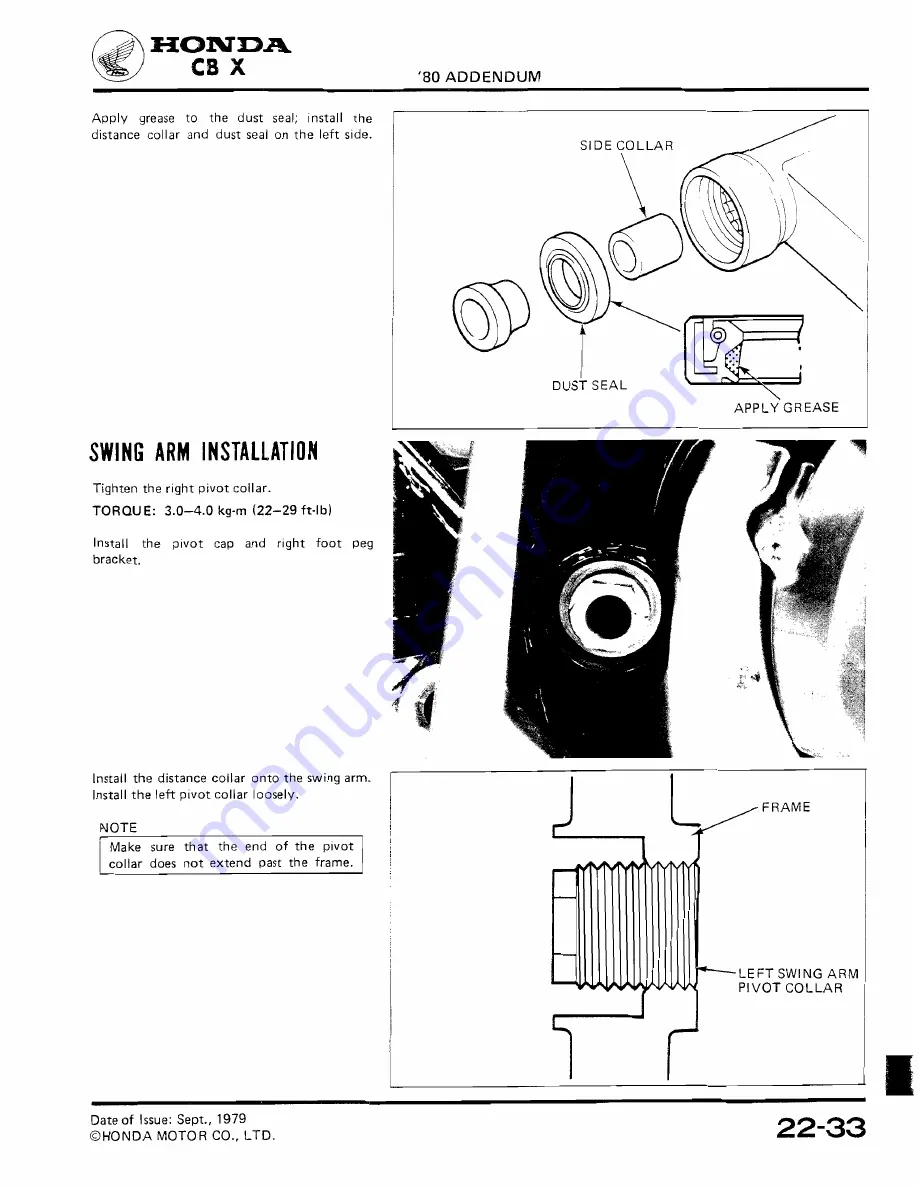 Honda 1979 CBX Shop Manual Download Page 318