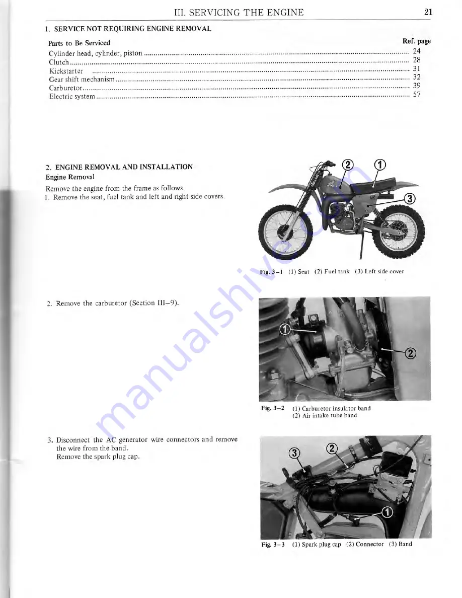 Honda 1979 Elsinore CR250R Owner'S Manual Download Page 29