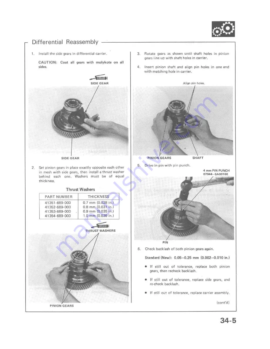 Honda 1980 Accord Supplemental Shop Manual Download Page 82