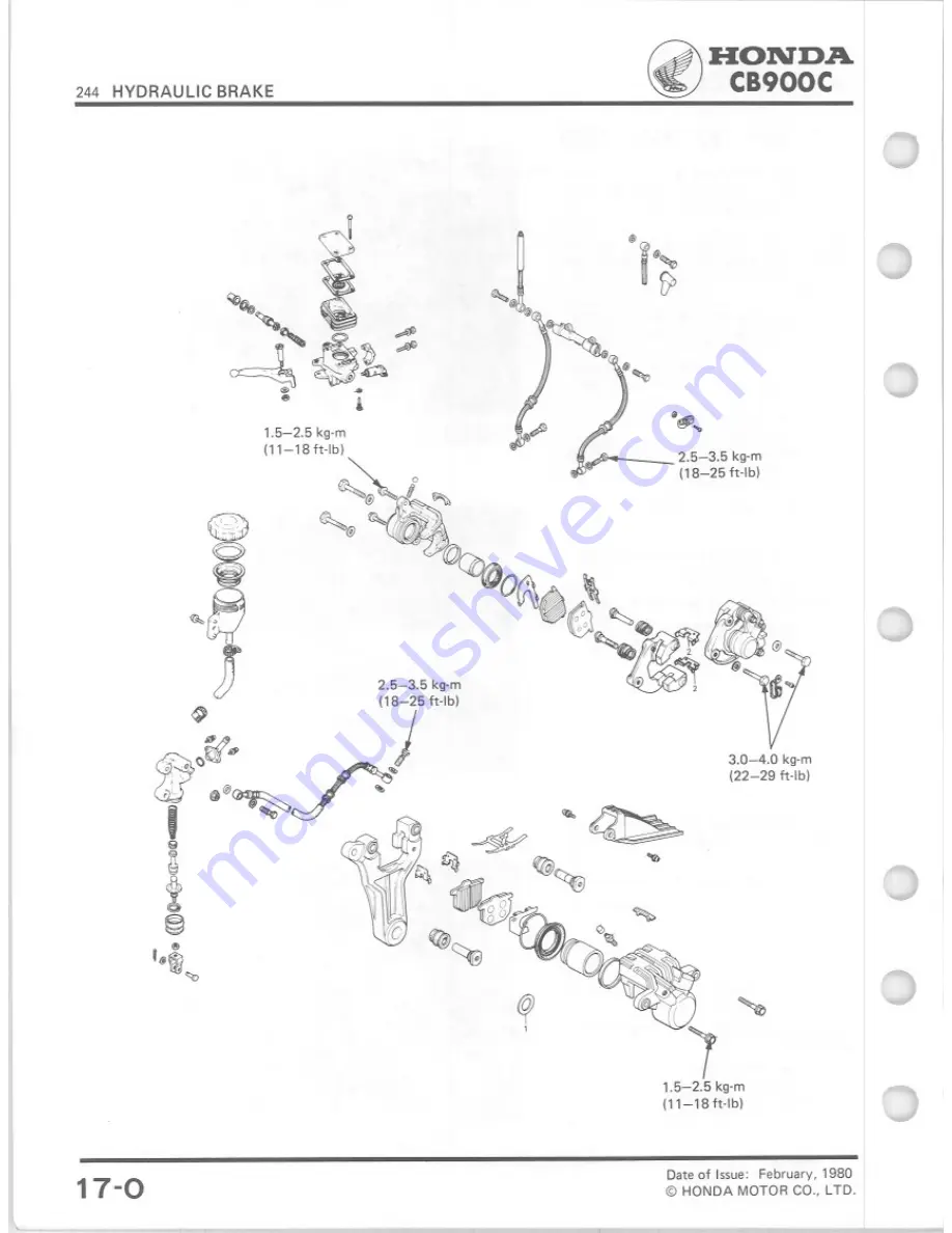 Honda 1980 CB900C Shop Manual Download Page 245