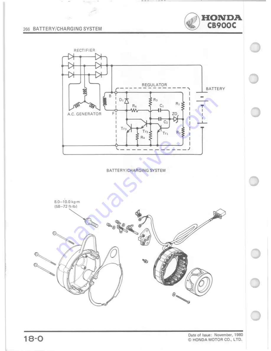 Honda 1980 CB900C Shop Manual Download Page 267