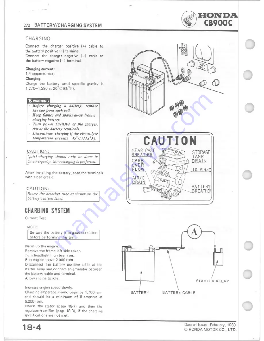 Honda 1980 CB900C Shop Manual Download Page 271