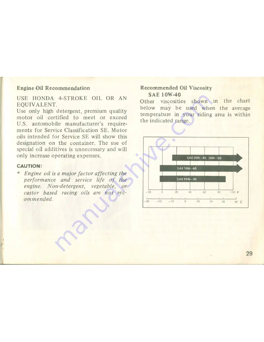 Honda 1980 GL1100 GOLDWING Owner'S Manual Download Page 34