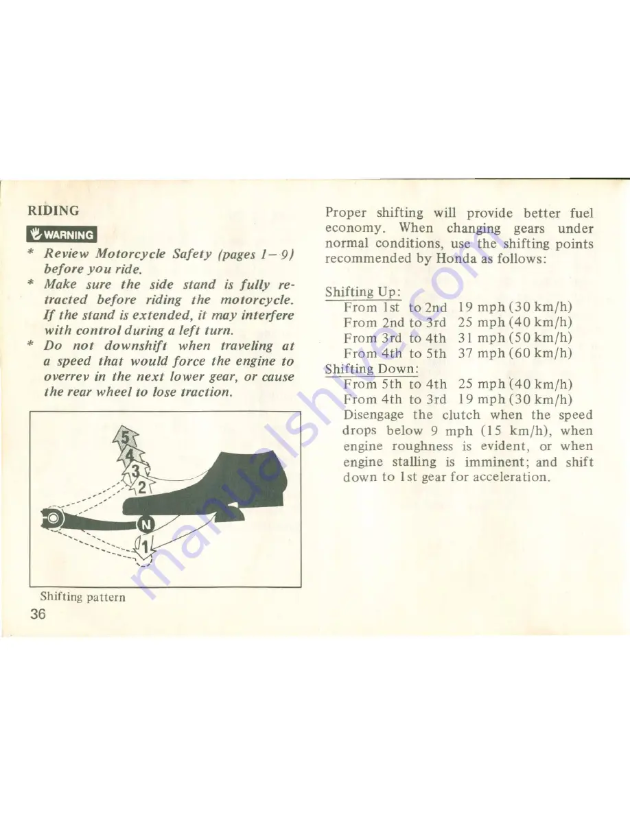 Honda 1980 GL1100 GOLDWING Owner'S Manual Download Page 41