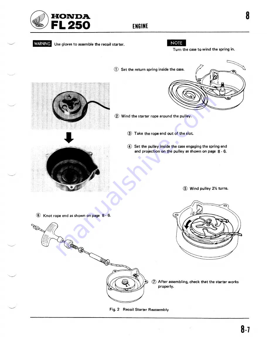 Honda 1981 Odyssey FL250 Shop Manual Download Page 35