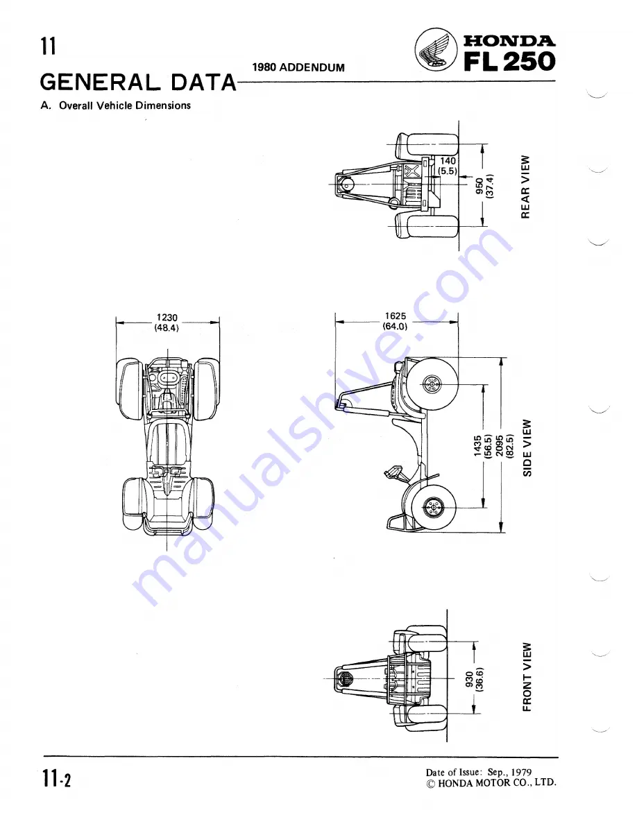 Honda 1981 Odyssey FL250 Shop Manual Download Page 96