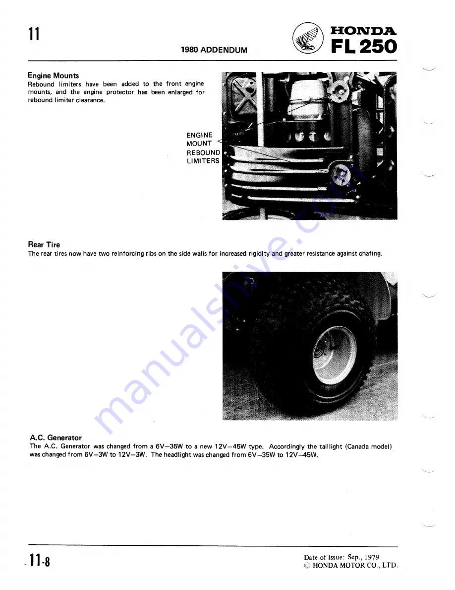 Honda 1981 Odyssey FL250 Shop Manual Download Page 102