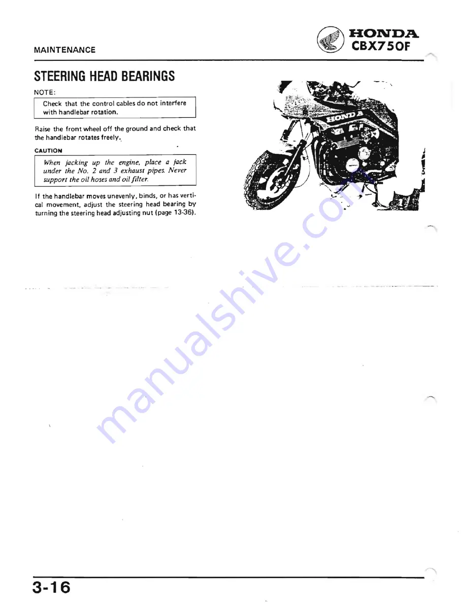 Honda 1984 CBX750F Workshop Manual Download Page 47