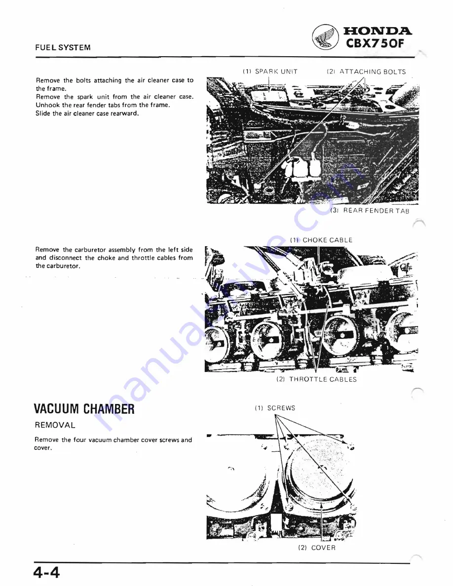 Honda 1984 CBX750F Скачать руководство пользователя страница 53