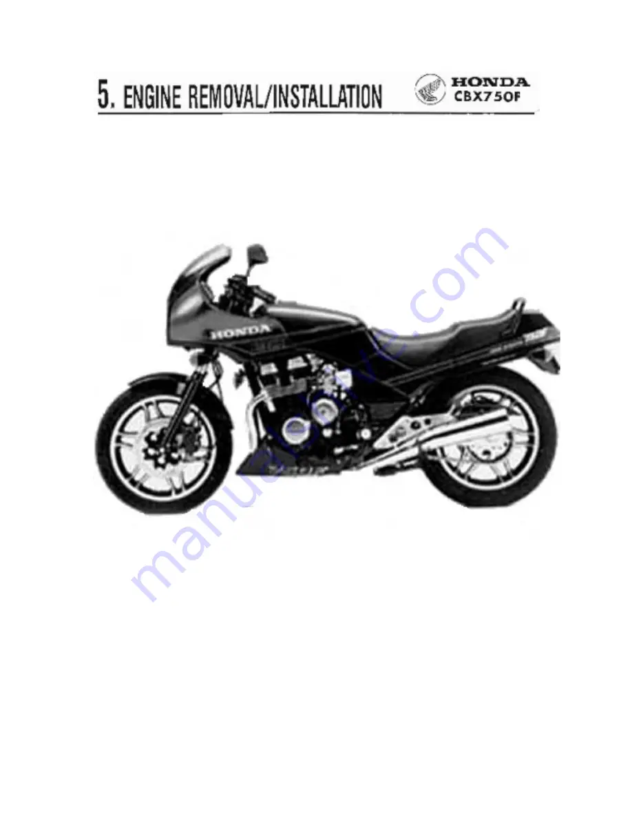 Honda 1984 CBX750F Workshop Manual Download Page 68