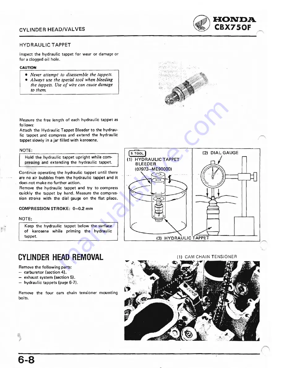 Honda 1984 CBX750F Workshop Manual Download Page 84