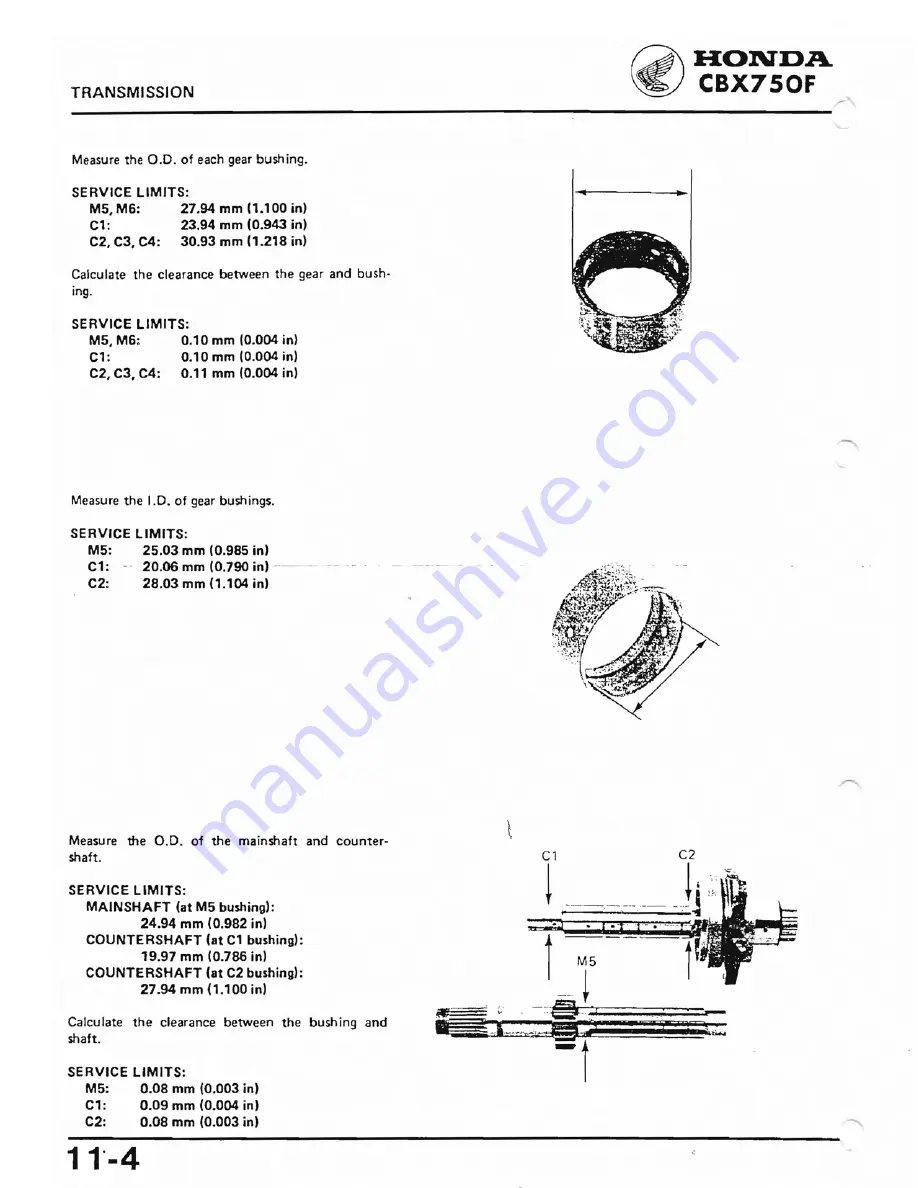 Honda 1984 CBX750F Workshop Manual Download Page 151